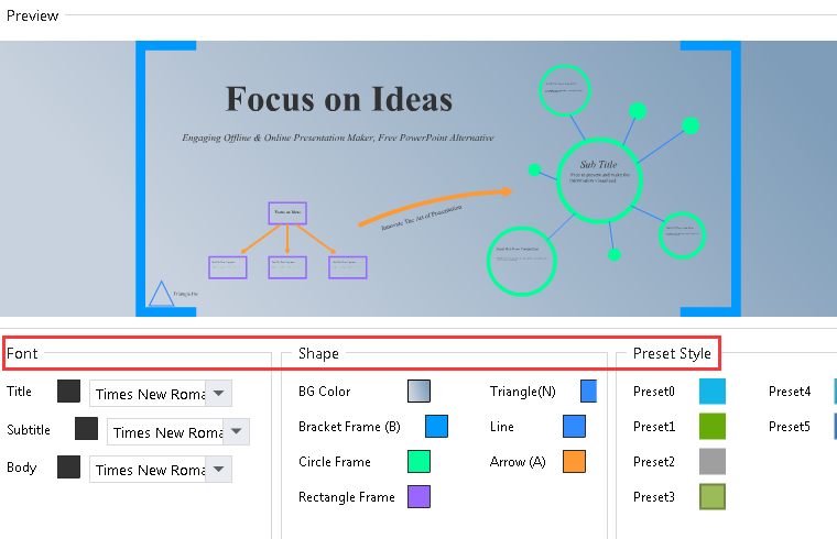 import and export theme