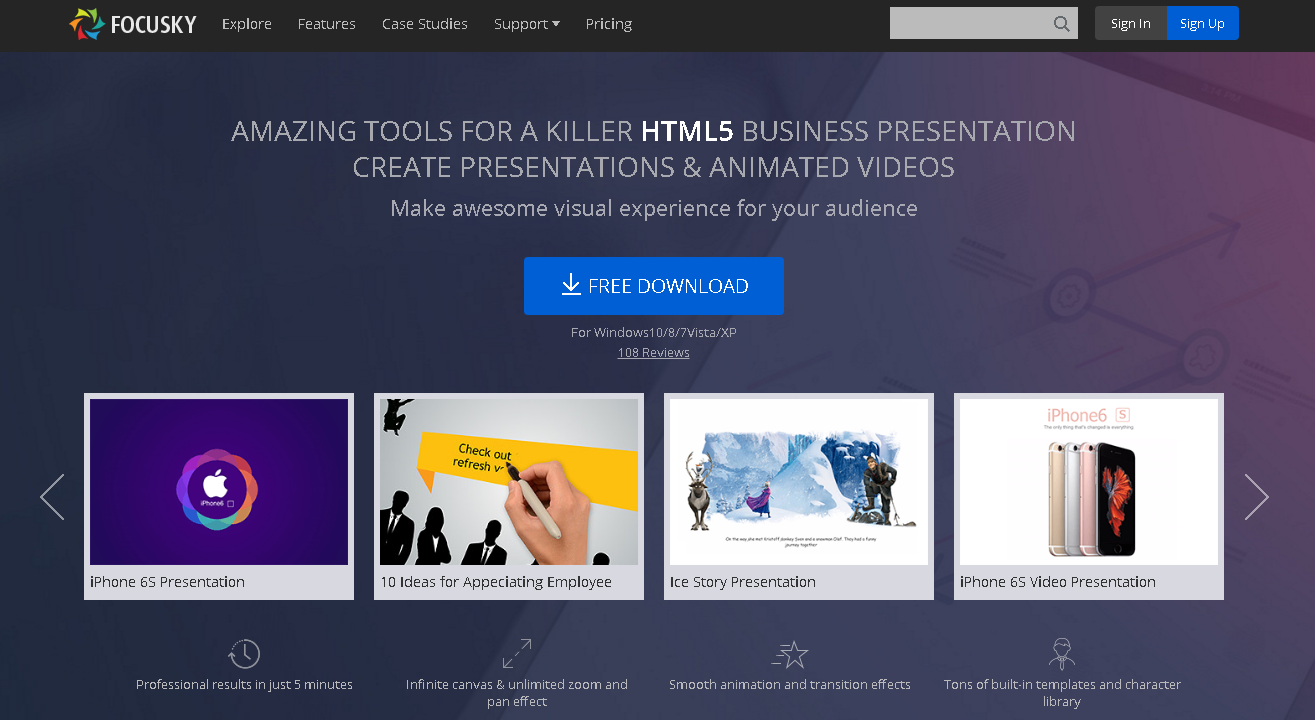 interactive presentation websites free