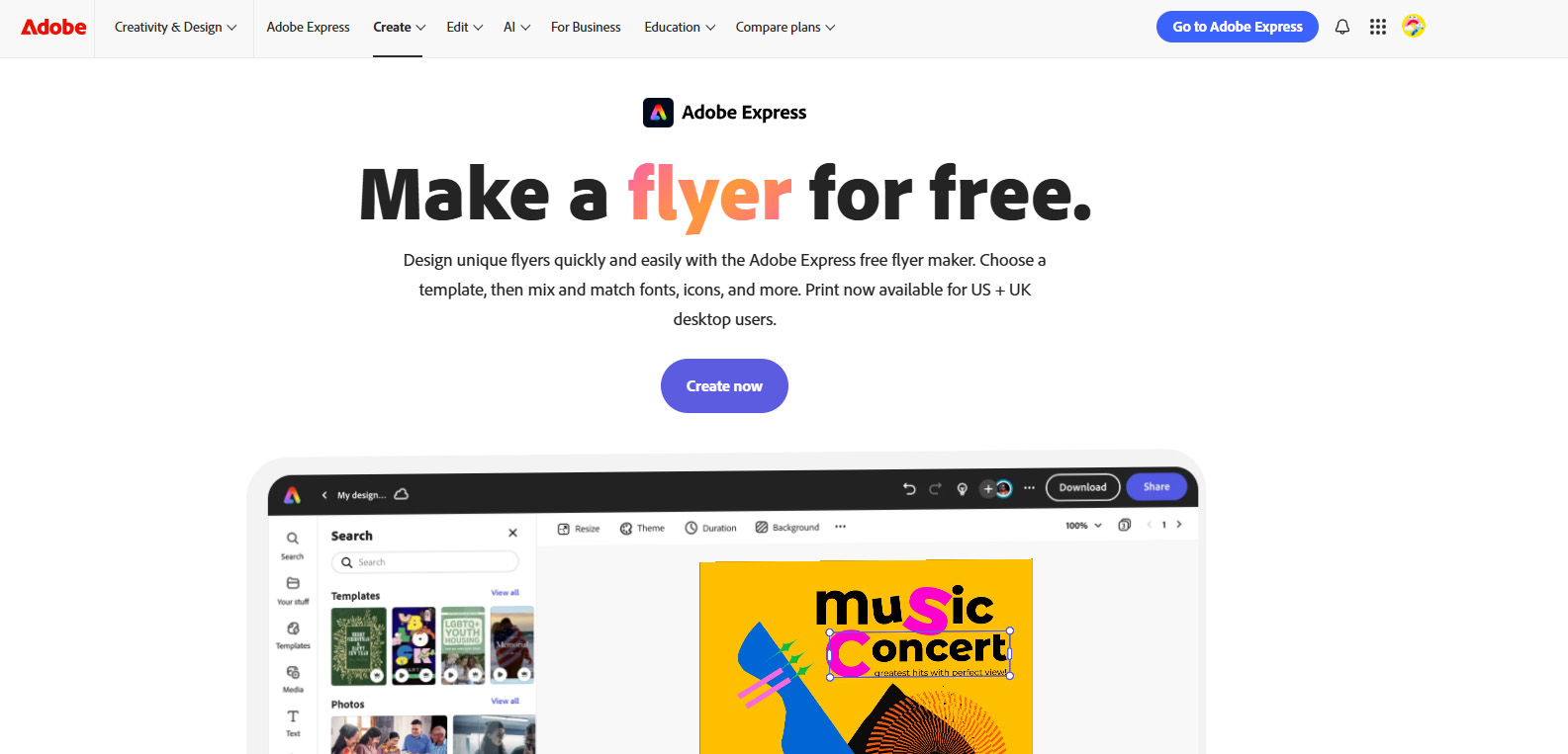 online flyer creator