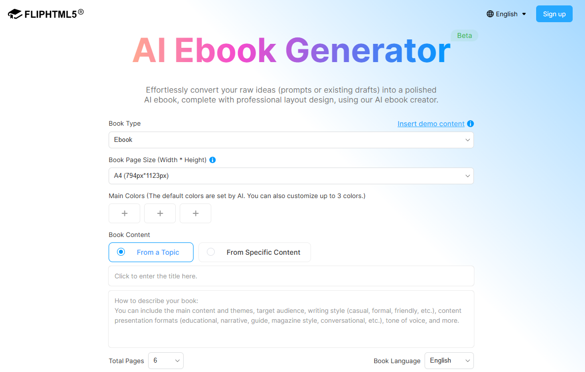ai ebook generator, create ebook with ai