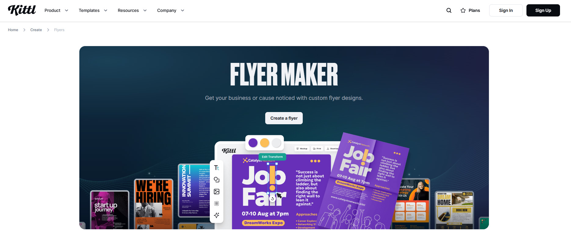 digital flyer generator